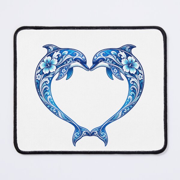 Item preview, Two Dolphins Forming a Heart designed and sold by OTSC.