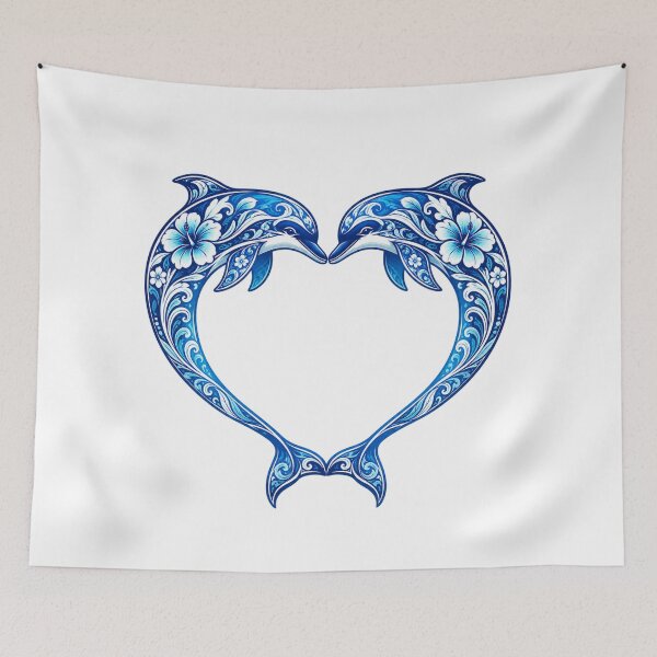 Item preview, Two Dolphins Forming a Heart designed and sold by OTSC.