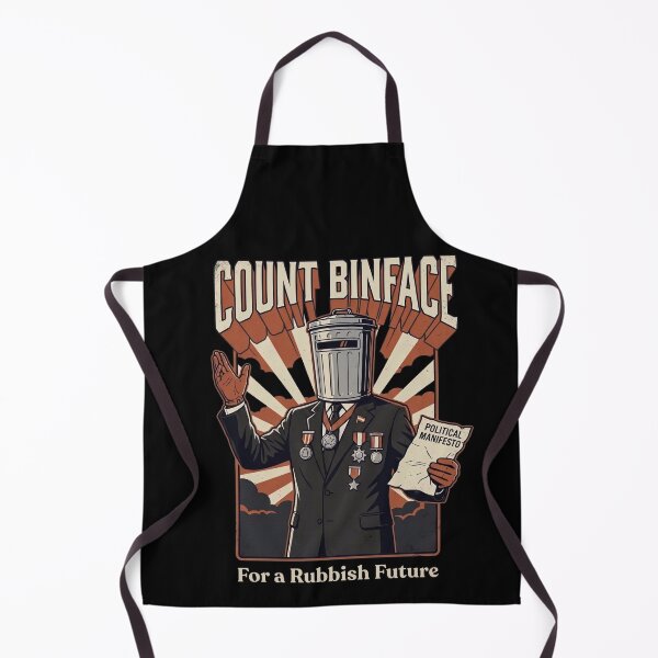 Item preview, Count Binface - For a Rubbish Future | Retro Political Satire Poster designed and sold by ZUVLEX.