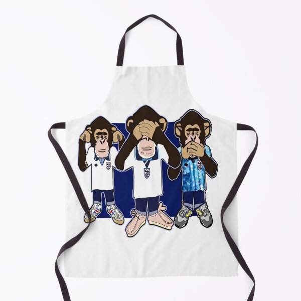 Item preview, Three Wise Monkeys Football Fan Art | England Inspired Cartoon Illustration | Funny Sports Design designed and sold by PoloPrintsUK.