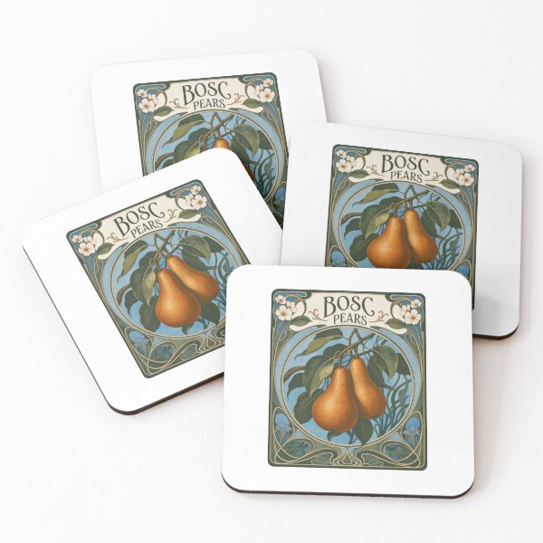 Item preview, Bosc Pears Art Nouveau Vintage Botanical Fruit designed and sold by AntiqueImages.