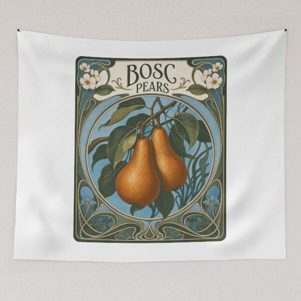 Item preview, Bosc Pears Art Nouveau Vintage Botanical Fruit designed and sold by AntiqueImages.