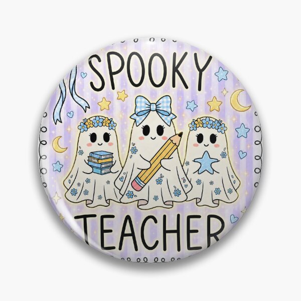 Item preview, Spooky Teacher – Cute Kawaii Ghost Halloween School Art designed and sold by anabellstar design co.