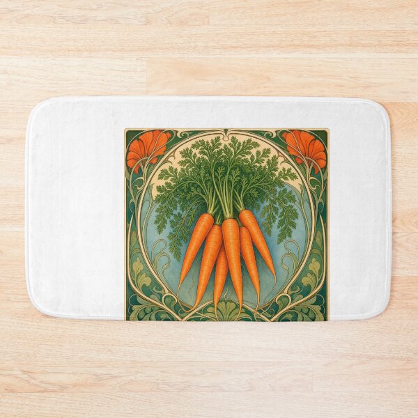Item preview, Art Nouveau Carrots Vintage Botanical Design designed and sold by AntiqueImages.