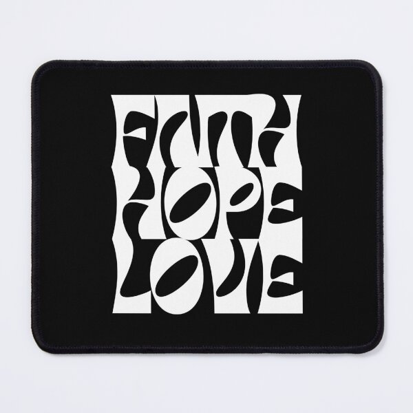 Item preview, Faith Hope Love - White Text designed and sold by AWorthyLove.
