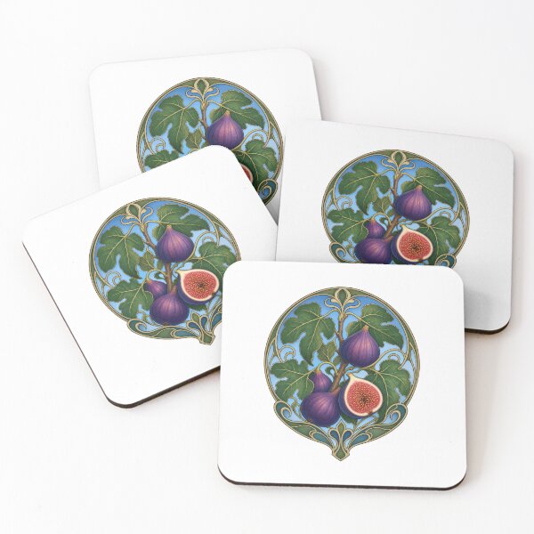 Item preview, Art Nouveau Fig Tree Botanical Fruit Design designed and sold by AntiqueImages.