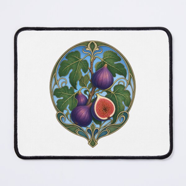 Item preview, Art Nouveau Fig Tree Botanical Fruit Design designed and sold by AntiqueImages.