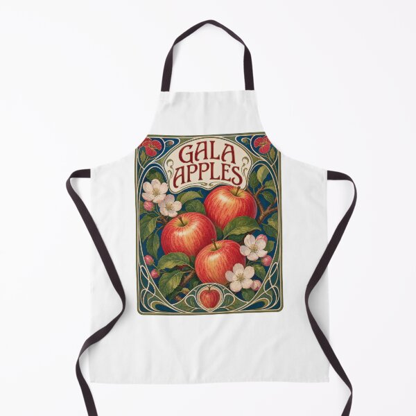 Item preview, Vintage Gala Apples Art Nouveau Botanical Print designed and sold by AntiqueImages.