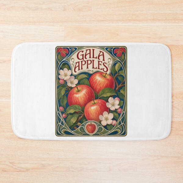 Item preview, Vintage Gala Apples Art Nouveau Botanical Print designed and sold by AntiqueImages.