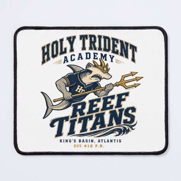 Item preview, Holy Trident Reef Titans – Schools of Atlantis | Vintage Mascot designed and sold by Boundliss.