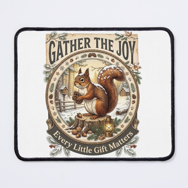Item preview, Gather The Joy Red Squirrel designed and sold by Roy & Tiffany.