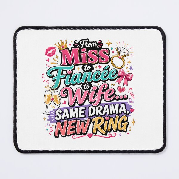 Item preview, From Miss to Fiancée to Wife Same Drama New Ring Funny Bride Design designed and sold by WHDProduction45.