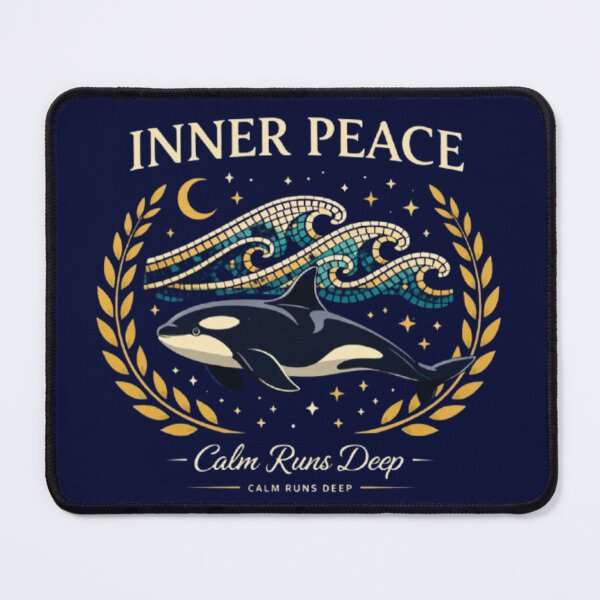 Item preview, Inner Peace – Calm Runs Deep Orca Art designed and sold by Dogandesighn.