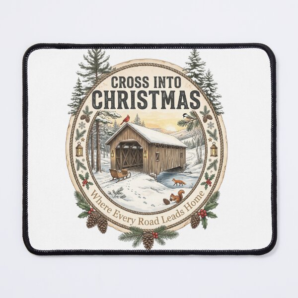 Item preview, Cross Into Christmas Covered Bridge designed and sold by Roy & Tiffany.