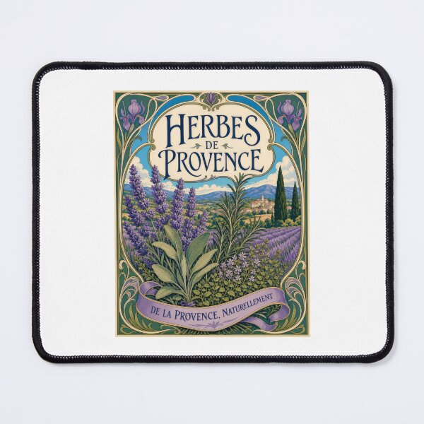 Item preview, Herbes de Provence Art Nouveau Botanical Herbs designed and sold by AntiqueImages.