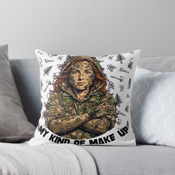 Item preview, My Kind Of Make Up - Funny Bushcraft Girl Camo Dirt Makeup  Survival Woman designed and sold by Neurospicy Trolls.