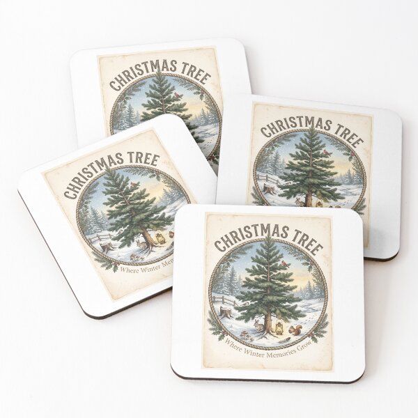 Item preview, Christmas Tree Woodland Winter designed and sold by Roy & Tiffany.