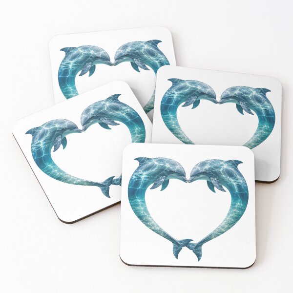 Item preview, Two Ocean Dolphins Forming a Heart designed and sold by OTSC.