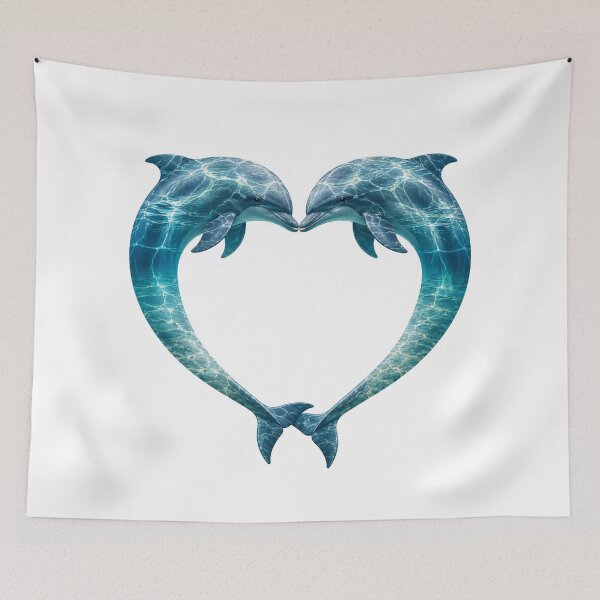 Item preview, Two Ocean Dolphins Forming a Heart designed and sold by OTSC.