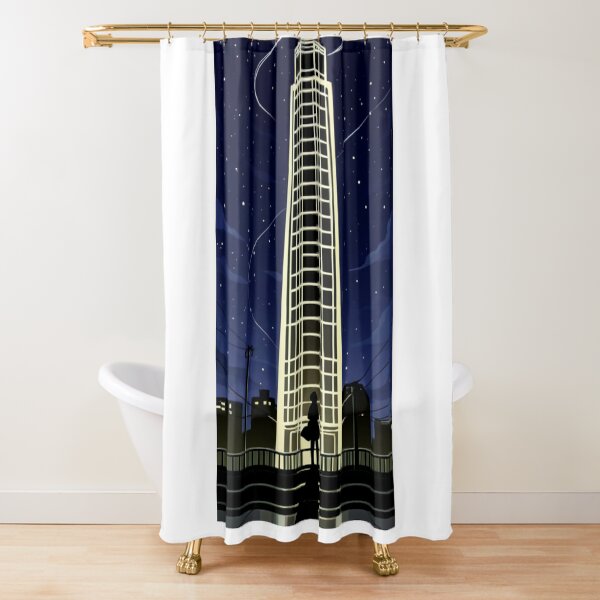 Item preview, Anime - Silhouette Bridge Night City Lights designed and sold by AnimeShin.