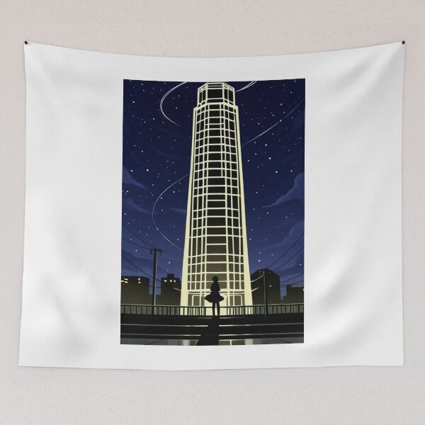 Item preview, Anime - Silhouette Bridge Night City Lights designed and sold by AnimeShin.