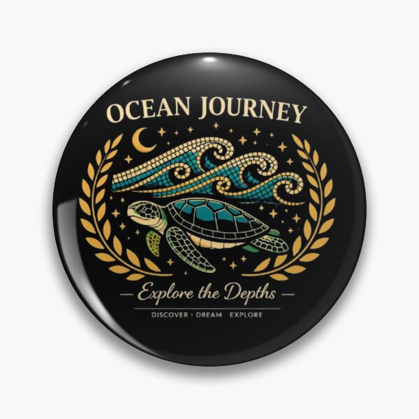 Item preview, Ocean Journey – Explore the Depths Turtle Art designed and sold by Dogandesighn.