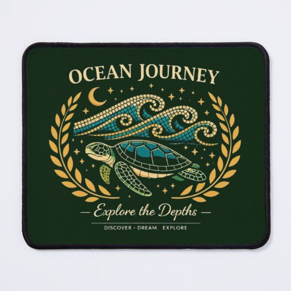 Item preview, Ocean Journey – Explore the Depths Turtle Art designed and sold by Dogandesighn.