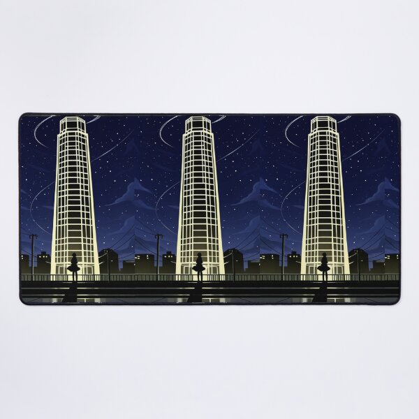 Item preview, Anime - Silhouette Bridge Night City Lights designed and sold by AnimeShin.