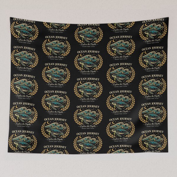 Item preview, Ocean Journey – Explore the Depths Turtle Art designed and sold by Dogandesighn.