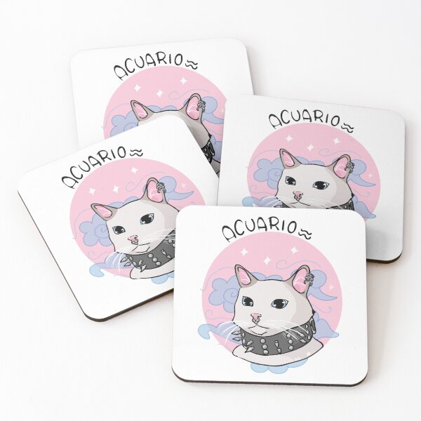 Item preview, Gato Acuario Signo Zodiacal designed and sold by elgatoysuhumana.
