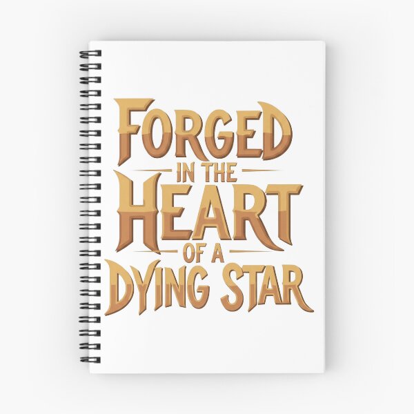 Item preview, Forged in the Heart of a Dying Star | Epic Fantasy Typography Design designed and sold by Dzblack.