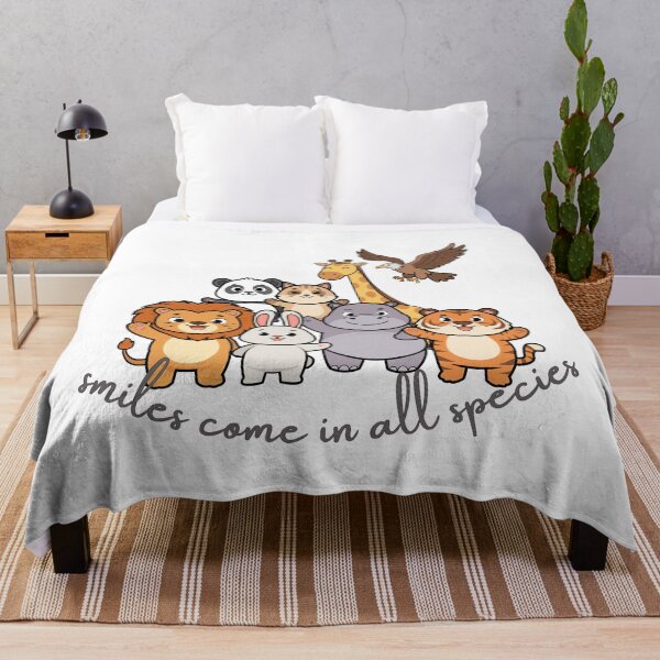 Item preview, Smiles Come in All Species — Cute Animal Group Cartoon Gift designed and sold by DonnaRaine.