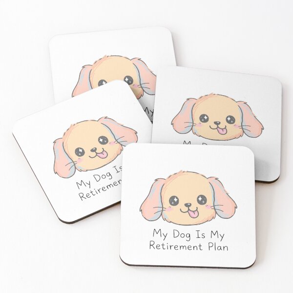 Item preview, My Dog Is My Retirement Plan - Cute Pastel Golden Retriever designed and sold by Goraty2020.
