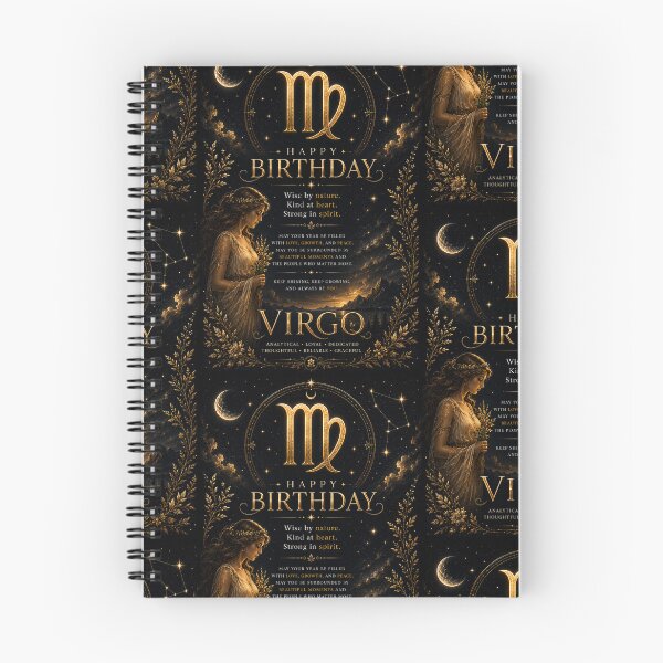 Item preview, Happy Birthday Virgo Zodiac Sign | Celestial Astrology Birthday Gift designed and sold by Genesis-Ink.
