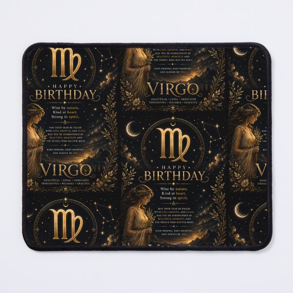 Item preview, Happy Birthday Virgo Zodiac Sign | Celestial Astrology Birthday Gift designed and sold by Genesis-Ink.