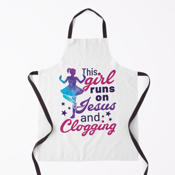Item preview, This Girl Runs on Jesus and Clogging designed and sold by jaygo.