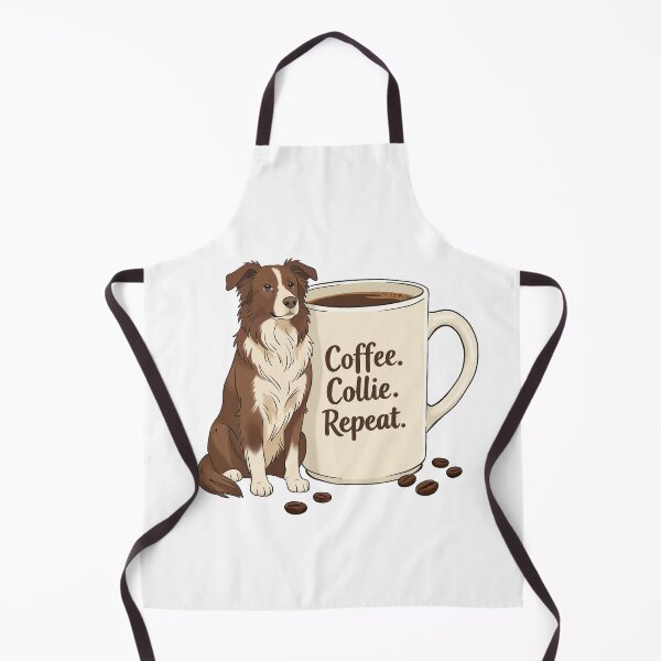 Item preview, Coffee Collie Repeat Dog Lover Design designed and sold by MJ ART.