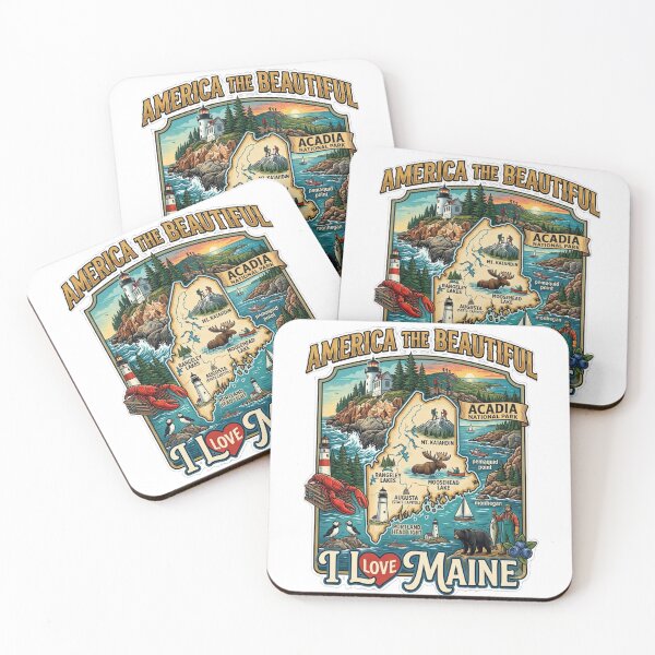 Item preview, America The Beautiful - Maine  designed and sold by Illumine-World.