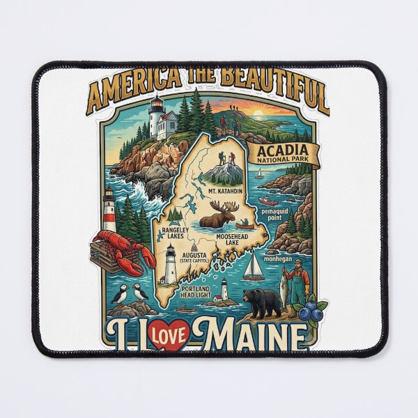 Item preview, America The Beautiful - Maine designed and sold by Illumine-World.