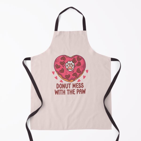 Item preview, Donut Mess With The Paw - Funny Cat Pun Heart Doughnut designed and sold by the-Z3nith.