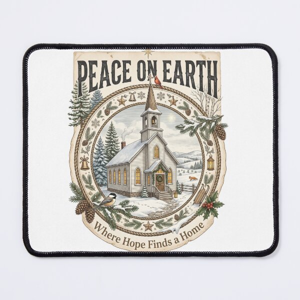 Item preview, Peaceful Christmas Church designed and sold by Roy & Tiffany.