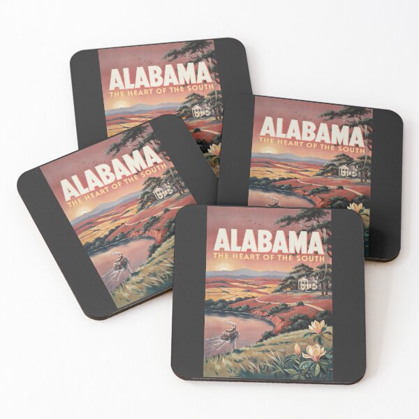 Item preview, Alabama River Boat Illustration Travel Art Vintage designed and sold by KrisSidDesigns.