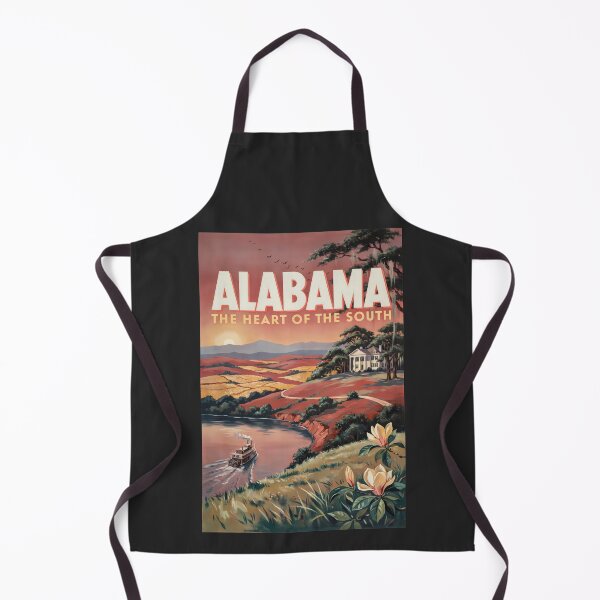 Item preview, Alabama River Boat Illustration Travel Art Vintage designed and sold by KrisSidDesigns.