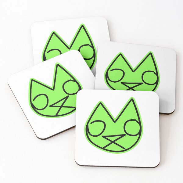 Item preview, greencat green cat sticker designed and sold by carterbrown.
