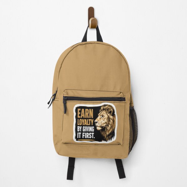 Item preview, Earn Loyalty By Giving It First Lion - Bold Motivational Sticker designed and sold by Scro-Ciob-Shop.