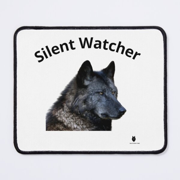 Item preview, Silent Watcher | Black Wolf Portrait designed and sold by Bwolf1956.