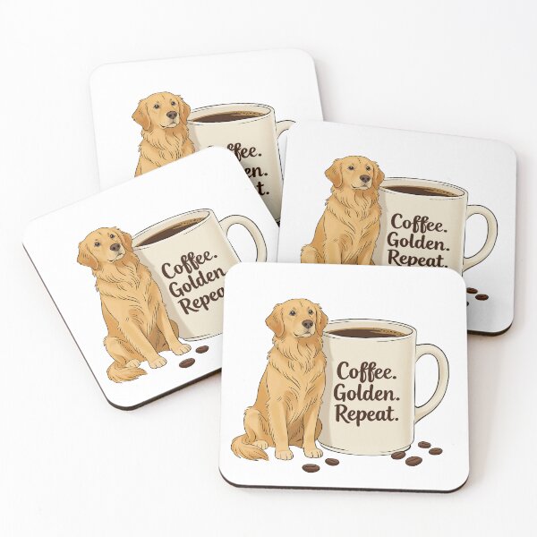 Item preview, Coffee Golden Repeat Retriever Design designed and sold by MJ ART.