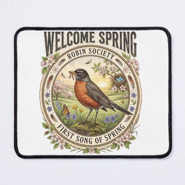 Item preview, Welcome Spring American Robin designed and sold by Roy & Tiffany.