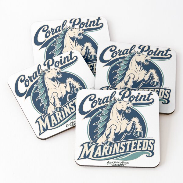 Item preview, Coral Point Marinsteeds – Schools of Atlantis | Vintage Mascot designed and sold by Boundliss.
