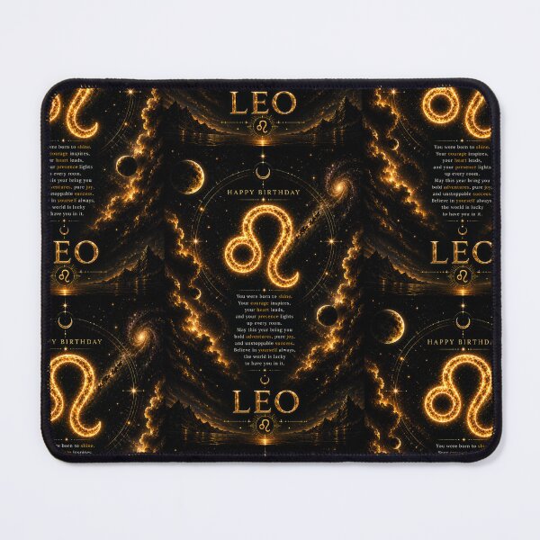 Item preview, Happy Birthday Leo Zodiac Sign | Celestial Astrology Birthday Gift designed and sold by Genesis-Ink.